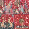 Medievale Dama e unicorno - collage