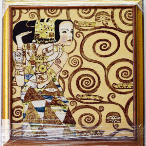 Arazzo Quadro Attesa Klimt  52 x 55 cm